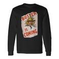 Buster Is Coming Creepy Vintage Shoe Advertisement Long Sleeve T-Shirt Gifts ideas