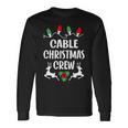Cable Name Christmas Crew Cable Long Sleeve T-Shirt Gifts ideas