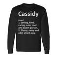 Cassidy Definition Personalized Birthday Idea Long Sleeve T-Shirt Gifts ideas
