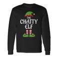 Chatty Elf Family Matching Group Christmas Long Sleeve T-Shirt Gifts ideas