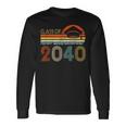 Class Of 2040 Grow With Me Pre-K Graduate Vintage Retro Long Sleeve T-Shirt T-Shirt Gifts ideas