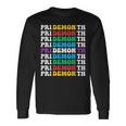 Colorful Gay Pride Lgbt June Month Pride Month Demon Long Sleeve T-Shirt Gifts ideas