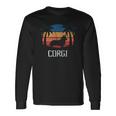 Corgi Dog Retro 70S 80S Beach Long Sleeve T-Shirt T-Shirt Gifts ideas