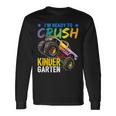 Crush Kindergarten Monster Truck Back To School Boys Long Sleeve T-Shirt Gifts ideas