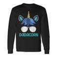 Dadacorn Dad Unicorn Face Fathers Day Long Sleeve T-Shirt Gifts ideas