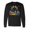 Dare To Be Yourself Cute Lgbt Gay Pride Long Sleeve T-Shirt Gifts ideas