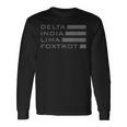 Dilf Delta India Lima Foxtrot Military Alphabet Long Sleeve T-Shirt T-Shirt Gifts ideas