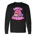 Disco Pink Cowgirl Hat & Boot Rodeo Western Country Southern Rodeo Long Sleeve T-Shirt T-Shirt Gifts ideas