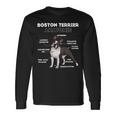 Dog Boston Terrier Anatomy Long Sleeve T-Shirt Gifts ideas