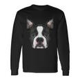 Dog Boston Terrier Art Long Sleeve T-Shirt Gifts ideas