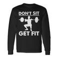 Dont Set Get Fit Deadlift Lovers Fitness Workout Costume Long Sleeve T-Shirt Gifts ideas