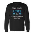 This Dude Loves His Czechoslovakian Wolfdog Long Sleeve T-Shirt Gifts ideas