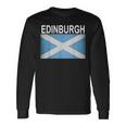Edinburg Scotland Flag Artistic City Long Sleeve T-Shirt Gifts ideas