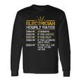 Electrician Hourly Rates Lineman Men Electrician Dad Long Sleeve T-Shirt Gifts ideas