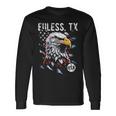 Euless Tx Patriotic Eagle Usa Flag Vintage Style Long Sleeve T-Shirt Gifts ideas