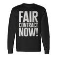Fair Contract Now Writers Guild Of America Wga Strike Long Sleeve T-Shirt Gifts ideas