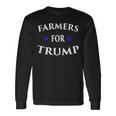 Farmers For Trump Farm Ranch Tractor Heartland Country Long Sleeve T-Shirt Gifts ideas