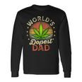 Fathers Day 420 Weed Dad Vintage Worlds Dopest Dad Long Sleeve T-Shirt T-Shirt Gifts ideas