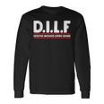 Fathers Day Dilf Devoted Involved Loving Father Long Sleeve T-Shirt Gifts ideas