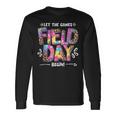 Field Day Let The Games Begin Leopard Tie Dye Field Day Long Sleeve T-Shirt T-Shirt Gifts ideas