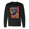 Firefighter American Flag Pride Hand Fire Service Lover Long Sleeve T-Shirt T-Shirt Gifts ideas