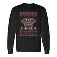 Firefighter Ugly Christmas Sweater Fireman Xmas Long Sleeve T-Shirt Gifts ideas
