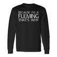 Fleming Surname Tree Birthday Reunion Idea Long Sleeve T-Shirt T-Shirt Gifts ideas