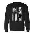 Football Dad American Flag Proud Dad Of Ballers Fathers Day Long Sleeve T-Shirt T-Shirt Gifts ideas