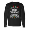 Fox Name Christmas Crew Fox Long Sleeve T-Shirt Gifts ideas