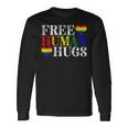 Free Human Hugs Lgbt Pride Month Long Sleeve T-Shirt Gifts ideas