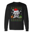 Dog Lovers Lhasa Apso Santa Hat Ugly Christmas Sweater Long Sleeve T-Shirt Gifts ideas