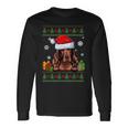 Irish Setter Dog Santa Hat Ugly Christmas Sweater Long Sleeve T-Shirt Gifts ideas