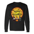 Three Gnomes With Pumpkin Happy Halloween Costume Long Sleeve T-Shirt Gifts ideas