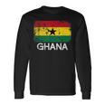 Ghanaian Flag Vintage Made In Ghana Long Sleeve T-Shirt Gifts ideas