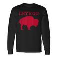 Lets Go Buffalo New York Bflo Wny Vintage Football Long Sleeve T-Shirt T-Shirt Gifts ideas