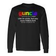 Guncle For Gay Uncle Lgbt Pride Long Sleeve T-Shirt Gifts ideas