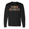 Half Leopard Human Resources Recruitment Specialist Hr Squad Long Sleeve T-Shirt Gifts ideas