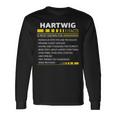 Hartwig Name Hartwig Facts Long Sleeve T-Shirt Gifts ideas