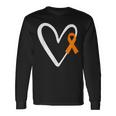 Heart End Gun Violence Awareness Orange Ribbon Enough Long Sleeve T-Shirt T-Shirt Gifts ideas