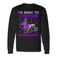 I'm Ready To Crush Alzheimer's Dinosaur Truck Boys Toddler Long Sleeve T-Shirt Gifts ideas