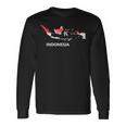 Indonesia Flag Pride Distressed Indonesian Long Sleeve T-Shirt Gifts ideas