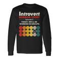 Introvert Horror Story Antisocial Vintage Geek Geek Long Sleeve T-Shirt Gifts ideas