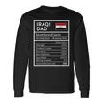 Iraqi Dad Nutrition Facts National Pride Long Sleeve T-Shirt T-Shirt Gifts ideas