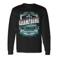 It's A Champagne Thing You Wouldn't Understand Name Vintage Long Sleeve T-Shirt Gifts ideas
