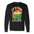 It's Fine I'm Fine Everything Is Fine Dumpster Fire Long Sleeve Gifts ideas