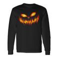 Jack O Lantern Scary Carved Pumpkin Face Halloween Costume Long Sleeve T-Shirt Gifts ideas