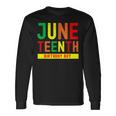 Junenth Birthday Boy Born On June 19Th Long Sleeve T-Shirt T-Shirt Gifts ideas