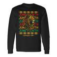 Junenth Lion Freedom Day 1865 Celebrate Black History Long Sleeve T-Shirt Gifts ideas