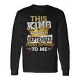This King Was Born In September Birthday Long Sleeve T-Shirt Gifts ideas