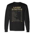 Laurie Name Laurie Facts V2 Long Sleeve T-Shirt Gifts ideas